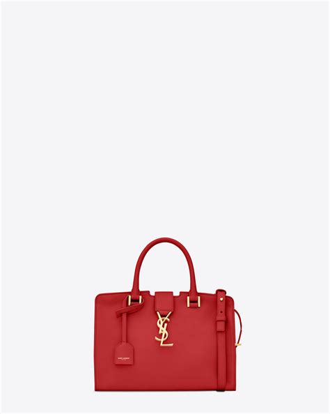 red cabas ysl baby in smooth leather|Saint Laurent Calfskin Monogram Baby Cabas .